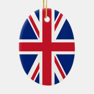Union Jack Keramisch Ornament