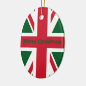 Union Jack Keramisch Ornament (Links)