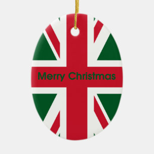 Union Jack Keramisch Ornament