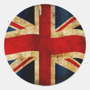 Union Jack Klassieke Ronde Sticker