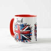 Union jack koffiekop mok (Voorkant links)