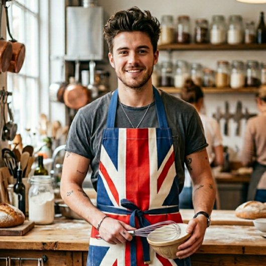 Union Jack kookschort - Retro Britse vlag cadeau Schort