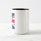 Union Jack Large Two Tone 15 Oz Mug Tweekleurige Koffiemok (Center)