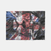 Union Jack Lion Fleece Deken (Voorkant (Horizontaal))