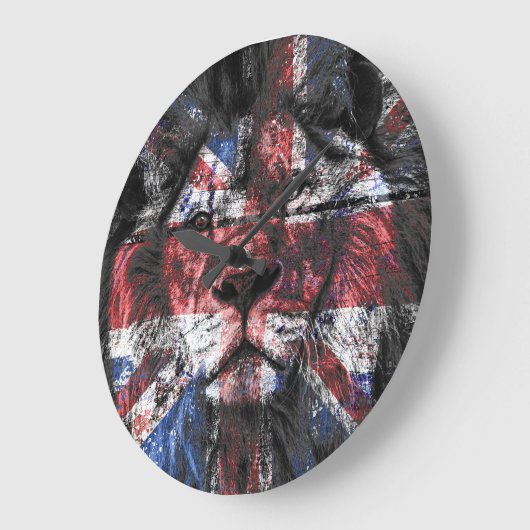 Union Jack Lion Grote Klok (Hoek)