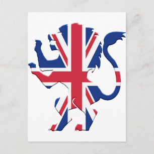 Union Jack Lion Rampant Briefkaart