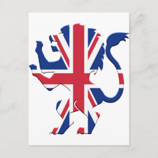 Union Jack Lion Rampant Briefkaart