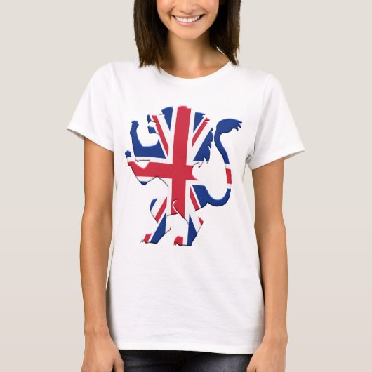 Union Jack Lion Rampant T-shirt (Voorkant)