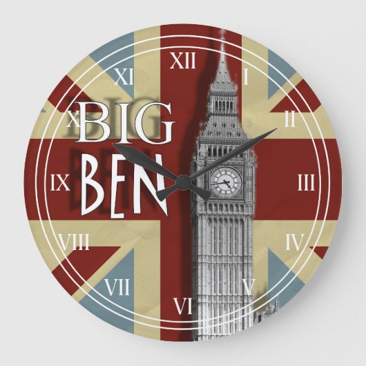 Union Jack London Big Ben Grote Klok (Voorkant)