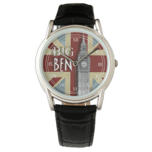 Union Jack London Big Ben Wrist Watch Horloge