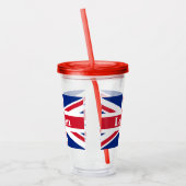 Union Jack London ~ British Flag Acryl Drinkbeker (Links)