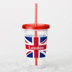 Union Jack London ~ British Flag Acryl Drinkbeker