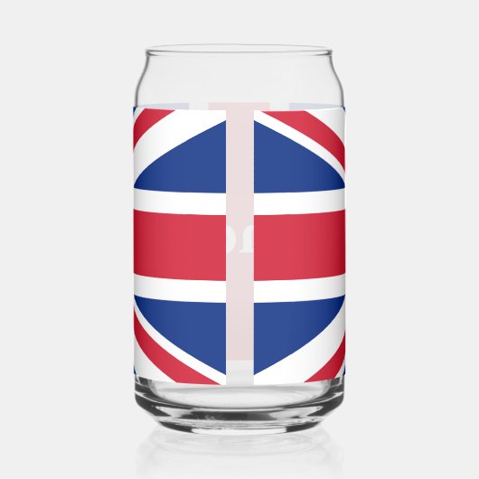 Union Jack London ~ British Flag Blikvorm Glas (Rechts)