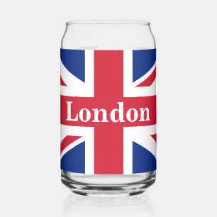 Union Jack London ~ British Flag Blikvorm Glas