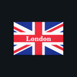Union Jack London ~ British Flag Canvas Print<br><div class="desc">Vlag van het Verenigd Koninkrijk van Groot-Brittannië en Noord-Ierland met de Londense tekst. Het verlof zoals is,  past tekst aan,  of maakt leeg.</div>