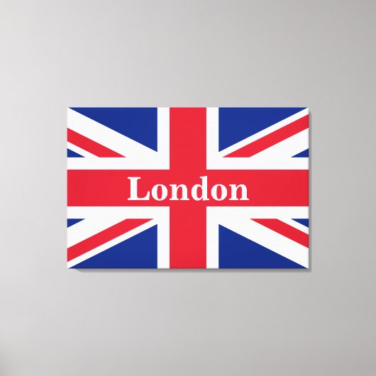 Union Jack London ~ British Flag Canvas Print (Voorkant)