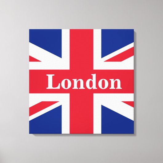 Union Jack London ~ British Flag Canvas Print (Voorkant)