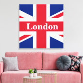 Union Jack London ~ British Flag Canvas Print (Insitu (Woonkamer))