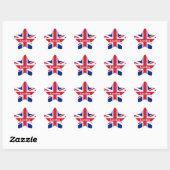 Union Jack London ~ British Flag Classic Round Sti Ster Sticker (Vel)