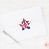 Union Jack London ~ British Flag Classic Round Sti Ster Sticker (Envelop)