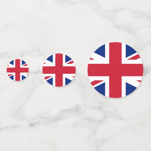 Union Jack London ~ British Flag Confetti (Achterkanten)