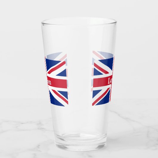 Union Jack London ~ British Flag Glas (Rechts)