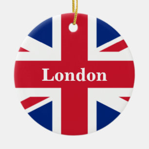 Union Jack London ~ British Flag Keramisch Ornament