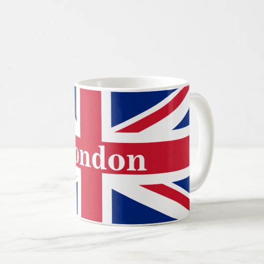 Union Jack London ~ British Flag Koffiemok (Voorkant rechts)