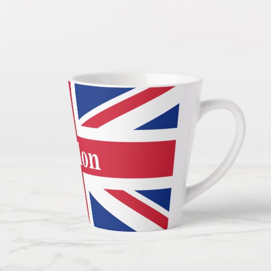 Union Jack London ~ British Flag Latte Mok (Rechts)
