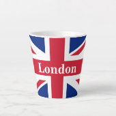 Union Jack London ~ British Flag Latte Mok (Voorkant)