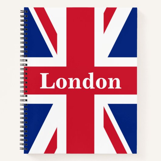 Union Jack London ~ British Flag Notitieboek (Voorkant)
