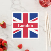 Union Jack London ~ British Flag Paper Dinner Napk Servet (Insitu)