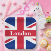 Union Jack London ~ British Flag Papieren Bordje (Feest)