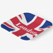 Union Jack London ~ British Flag Papieren Bordje (Gebogen)