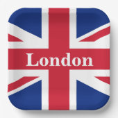 Union Jack London ~ British Flag Papieren Bordje (Voorkant)