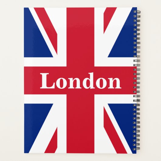 Union Jack London ~ British Flag Planner (Achterkant)