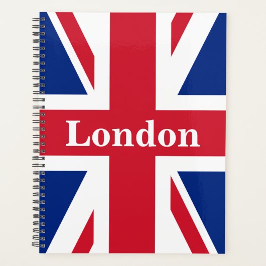 Union Jack London ~ British Flag Planner (Voorkant)