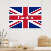 Union Jack London ~ British Flag Poster (Keuken)