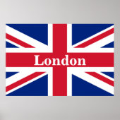 Union Jack London ~ British Flag Poster (Voorkant)