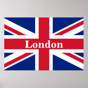 Union Jack London ~ British Flag Poster