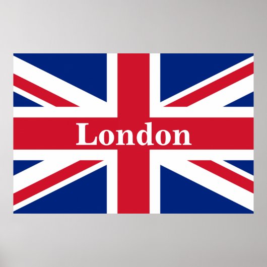 Union Jack London ~ British Flag Poster (Voorkant)