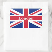 Union Jack London ~ British Flag Rechthoekige Sticker (Tas)