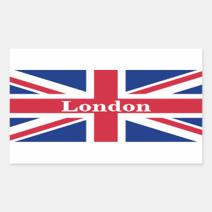 Union Jack London ~ British Flag Rechthoekige Sticker