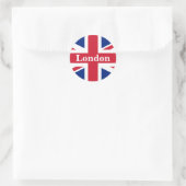 Union Jack London ~ British Flag Ronde Sticker (Tas)