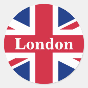 Union Jack London ~ British Flag Ronde Sticker