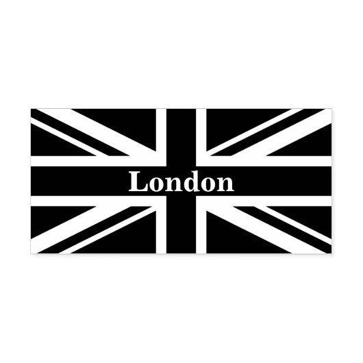 Union Jack London ~ British Flag Rubberstempel (Afrduk)