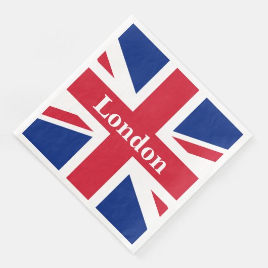 Union Jack London ~ British Flag Servet (Hoek)