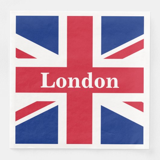 Union Jack London ~ British Flag Servet (Voorkant)
