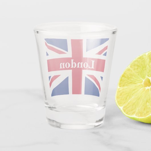 Union Jack London ~ British Flag Shot Glas (Achterkant)