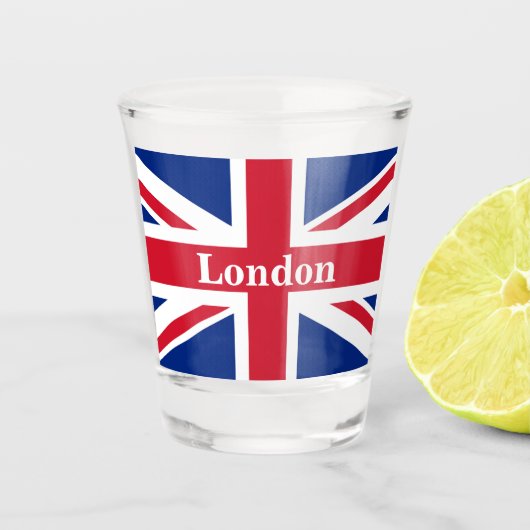 Union Jack London ~ British Flag Shot Glas (Voorkant)